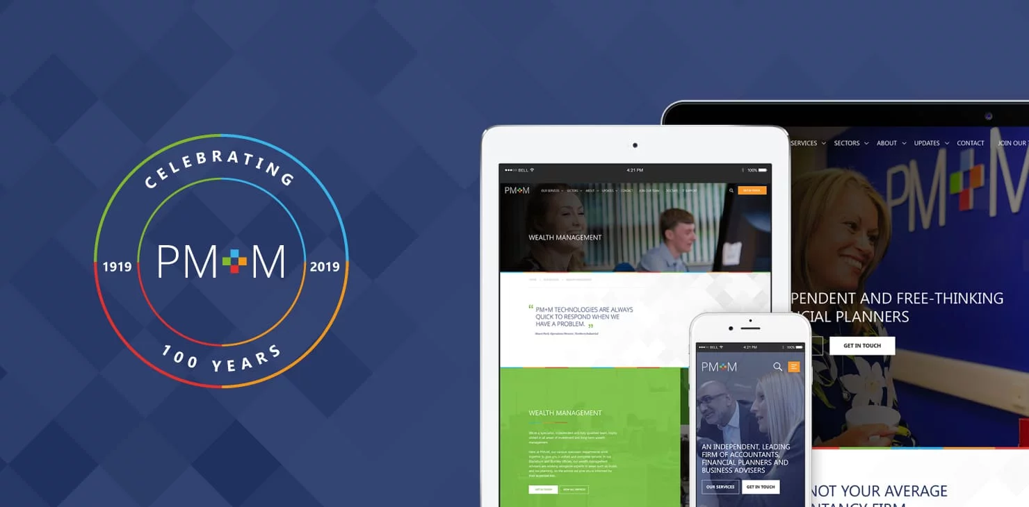 PM+M Celebrate Centenary with new website crafted by 21Digital