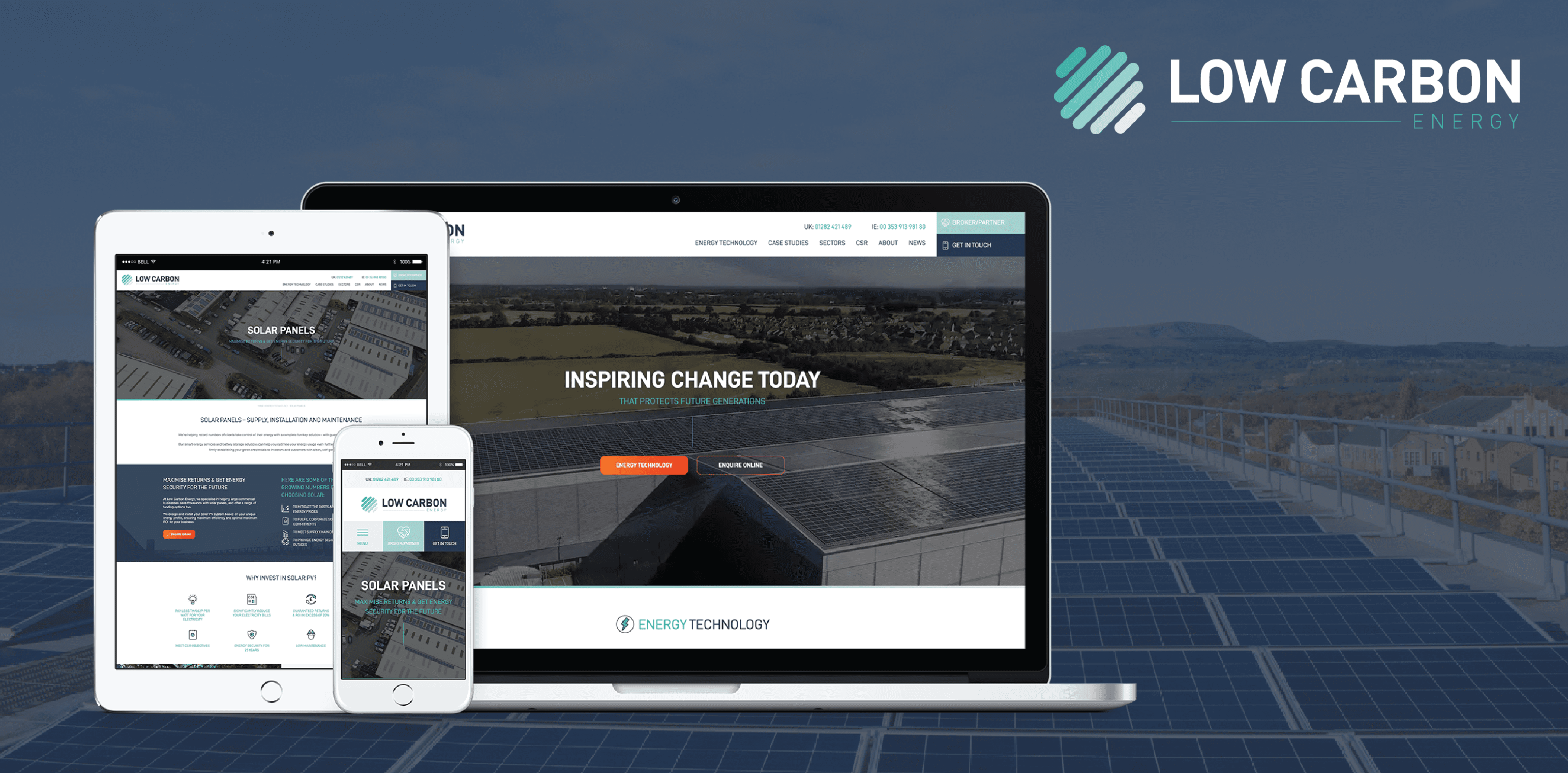 Low Carbon Energy Shines With Brand New Website From 21Digital