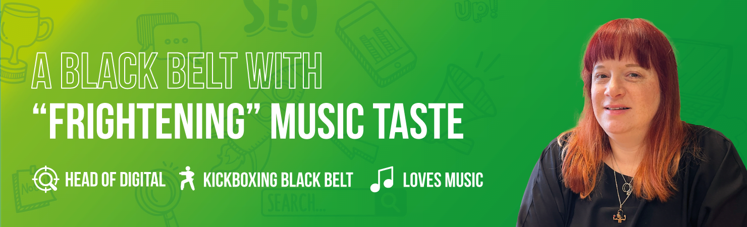 A black belt with “frightening” music taste - meet Mindy Gofton, our new Head of Digital!