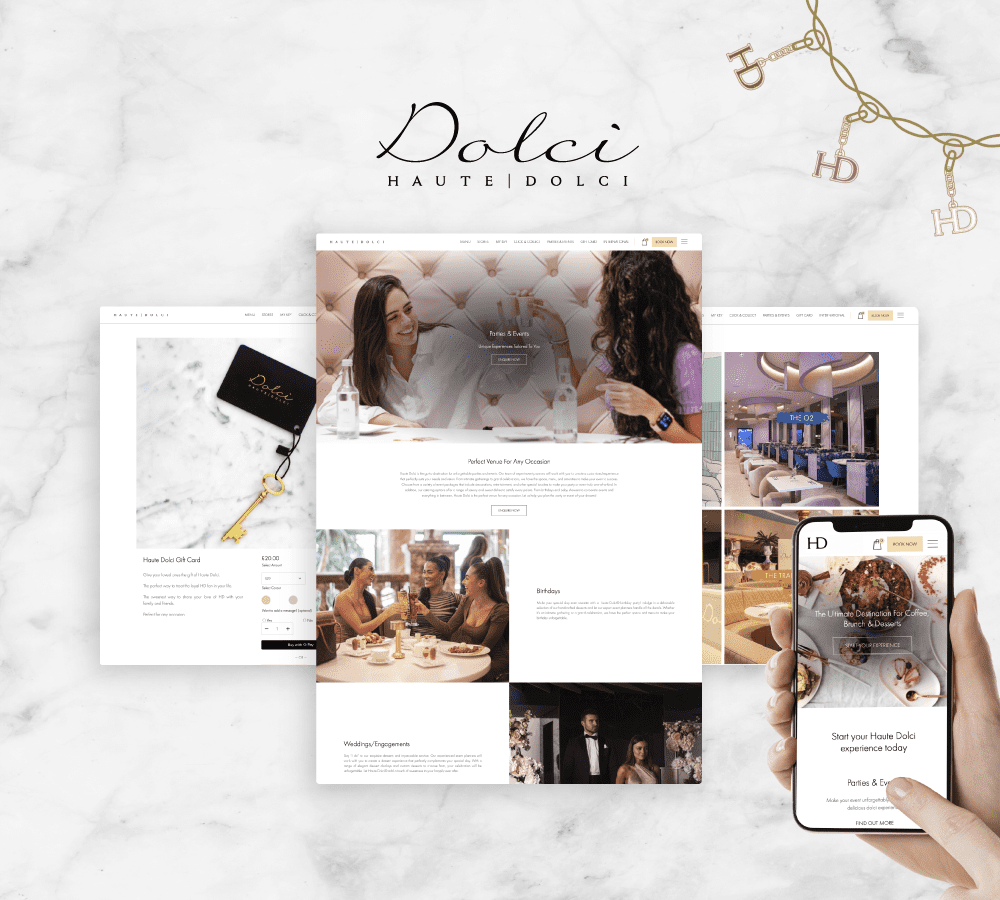 Haute Dolci's new sweet website from 21Digital