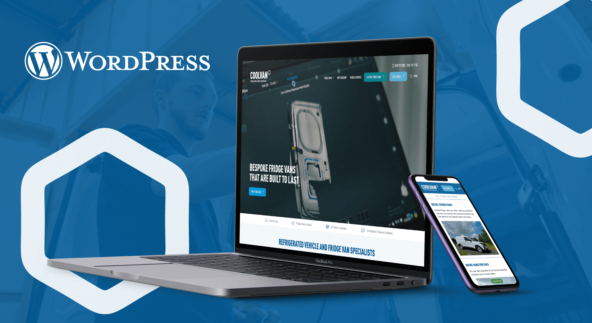 Cool Van Website Mockup